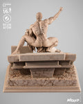 Spiderman and Gwen Mary Wicked Diorama Marvel 3D STL