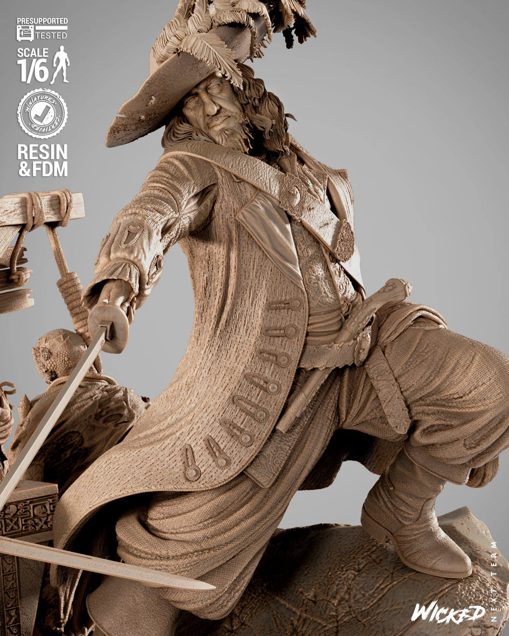 Karayip korsanları Pirates of Caribbean Diorama 3D STL