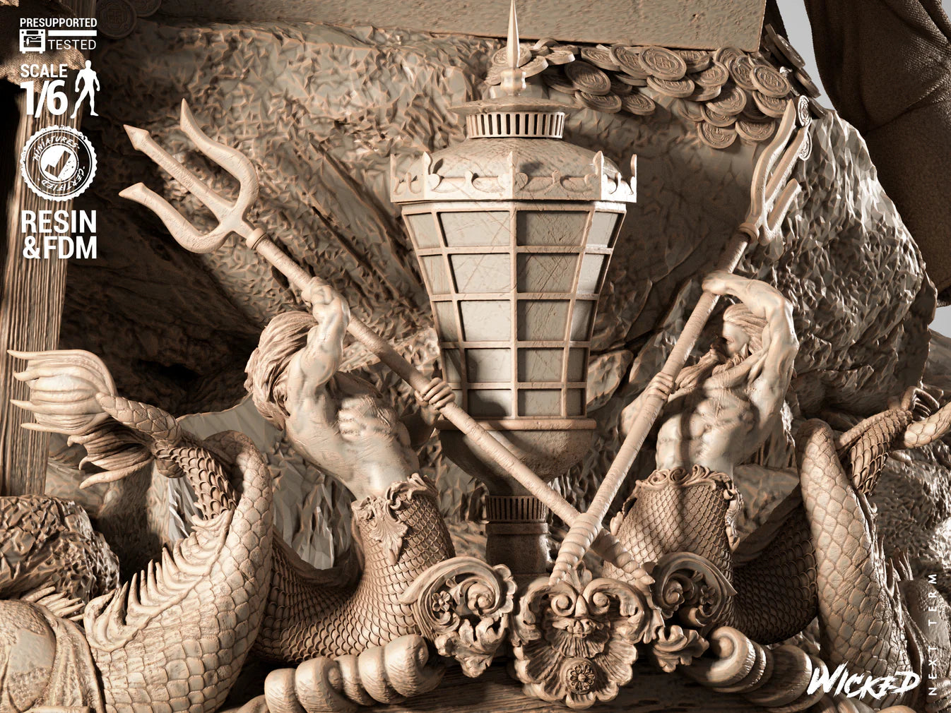 Karayip korsanları Pirates of Caribbean Diorama 3D STL