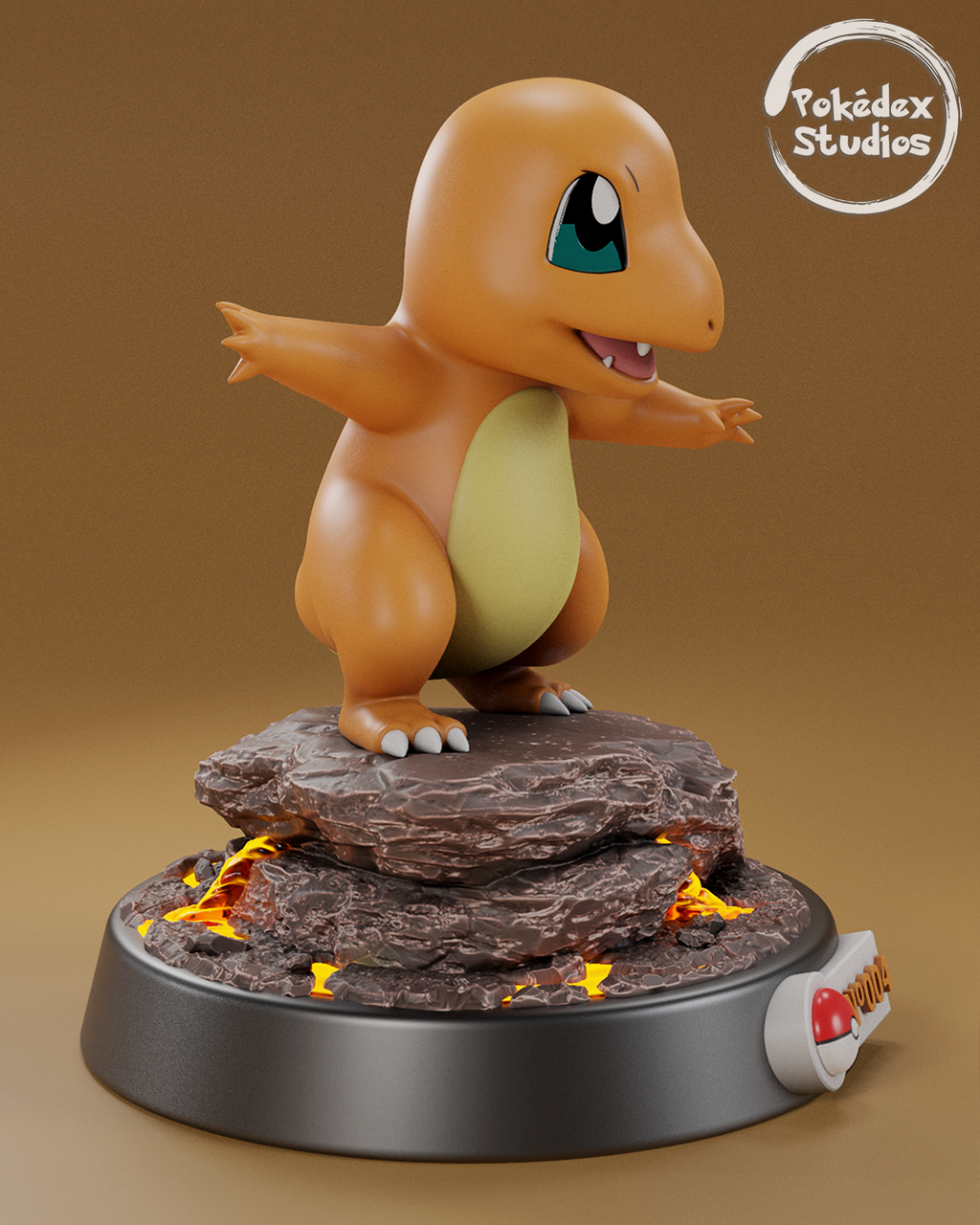Charmander Pokemon Pokedex Studios 004 3D STL
