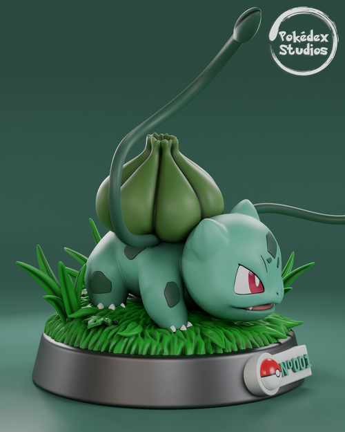 Bulbasaur Pokemon Pokedex 001 3D STL