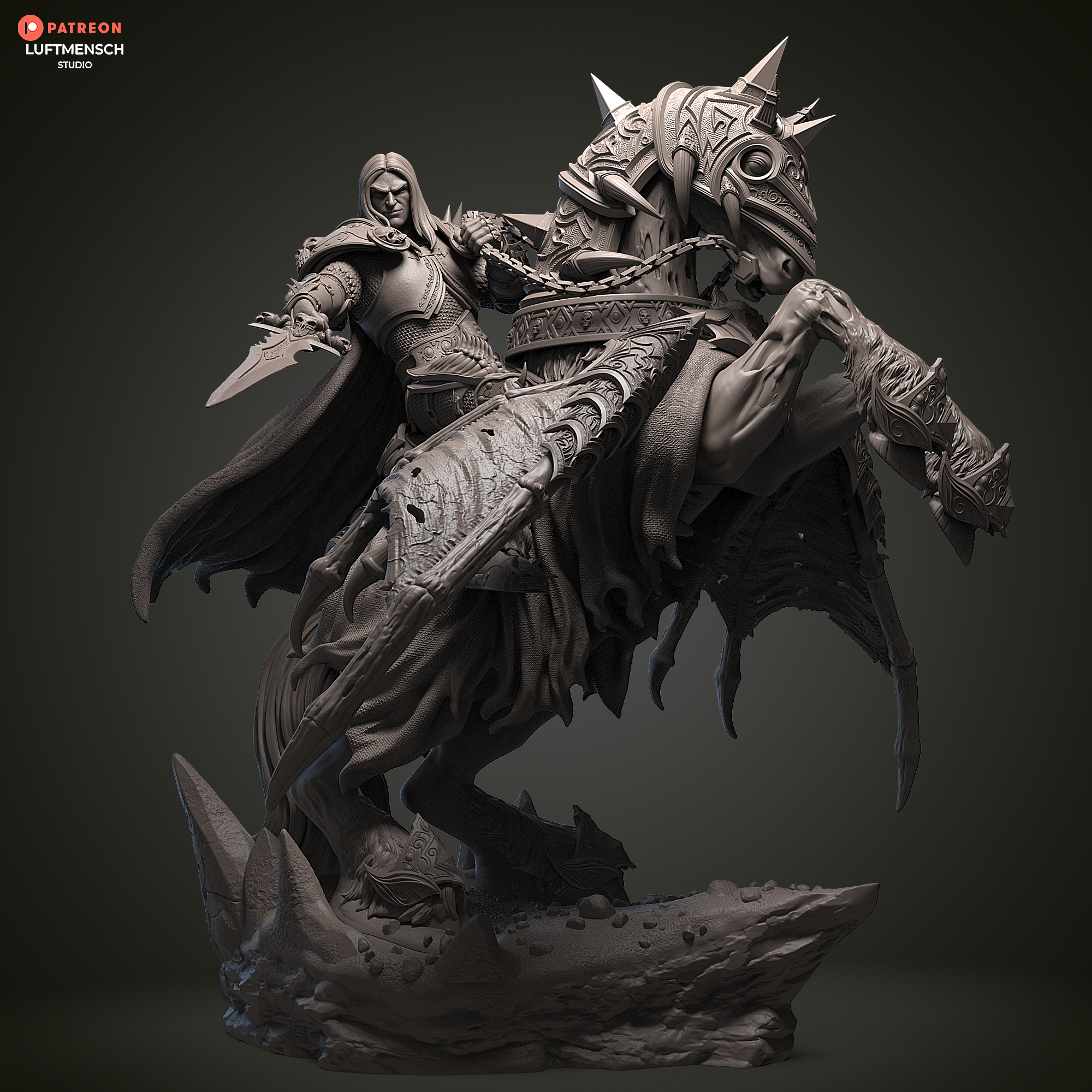 Invincible Lich King Arthas Luftmensch 3D STL