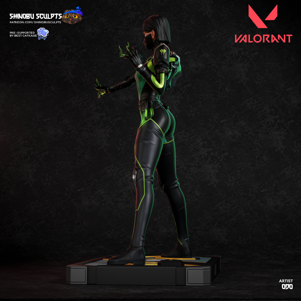 Viper Valorant Ajan Agent Figür 3D STL