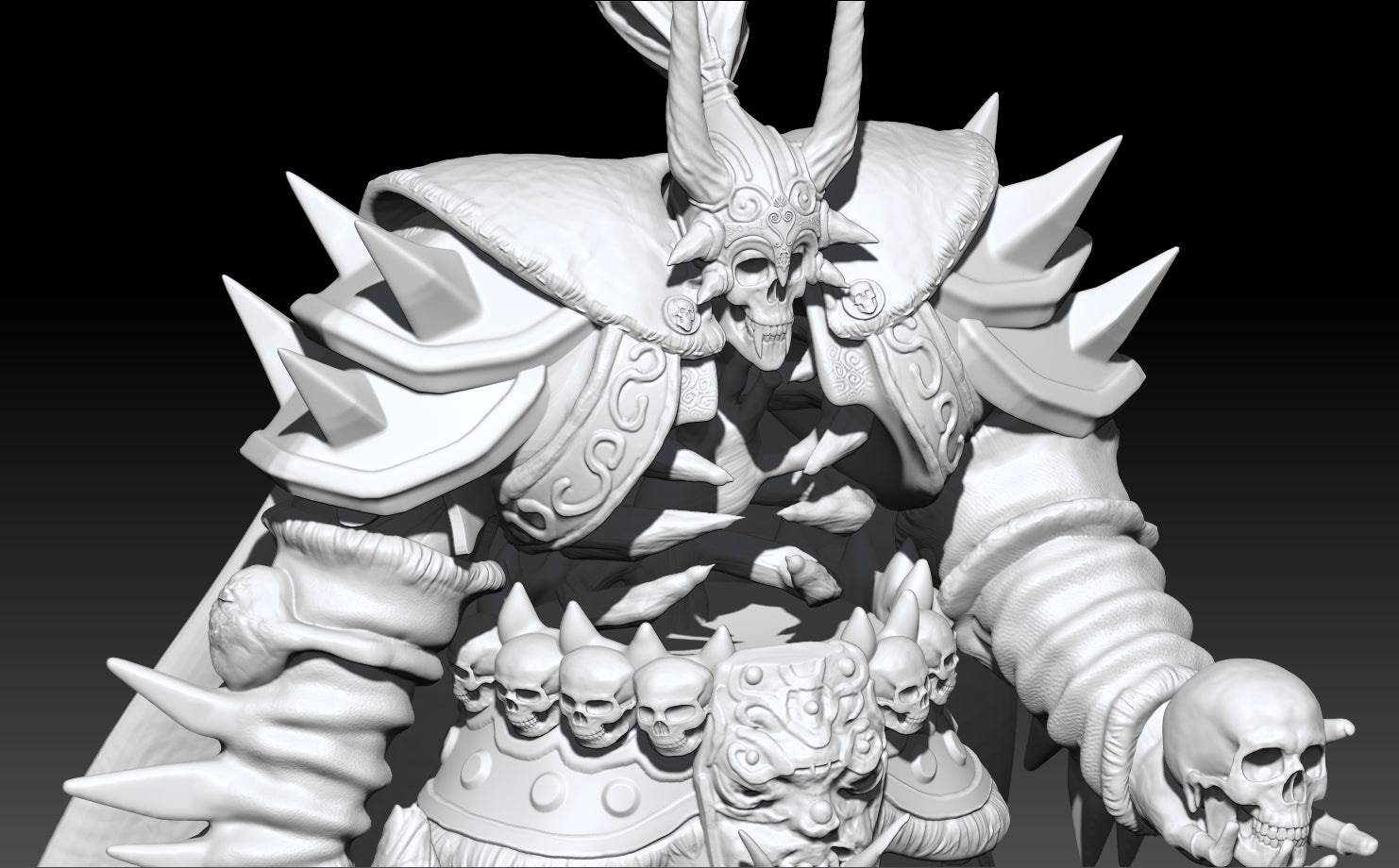 Bone Lord Yarkan Silkroad Online 3D STl