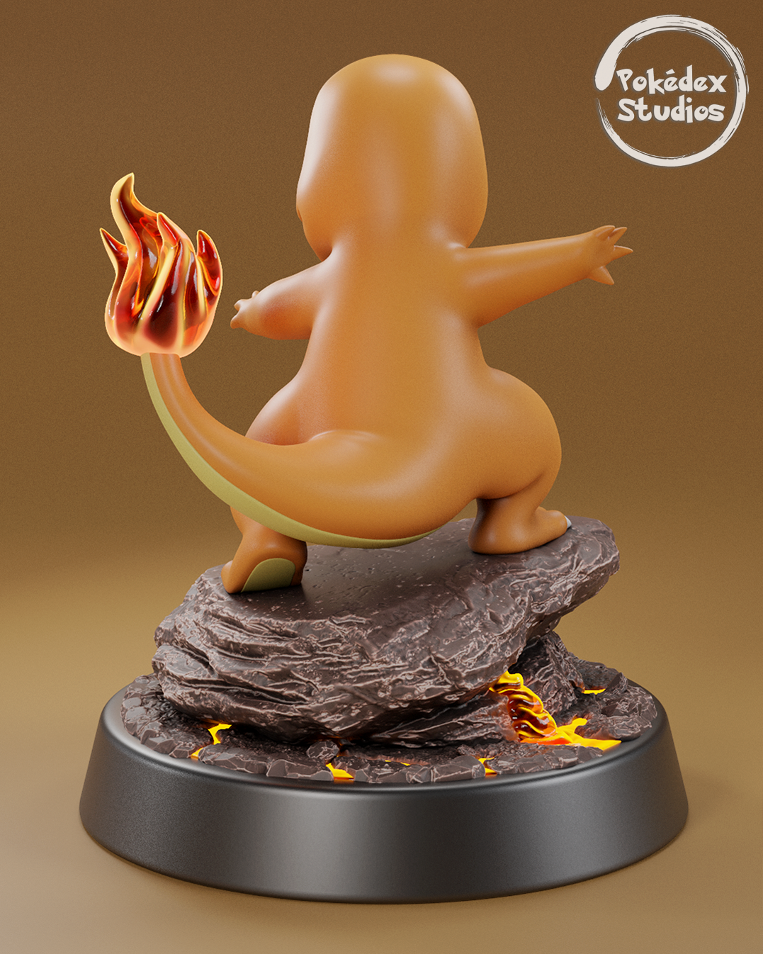 Charmander Pokemon Pokedex Studios 004 3D STL