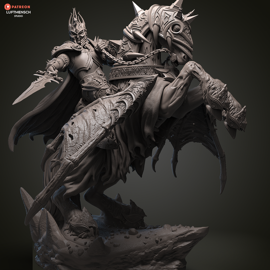 Invincible Lich King Arthas Luftmensch 3D STL