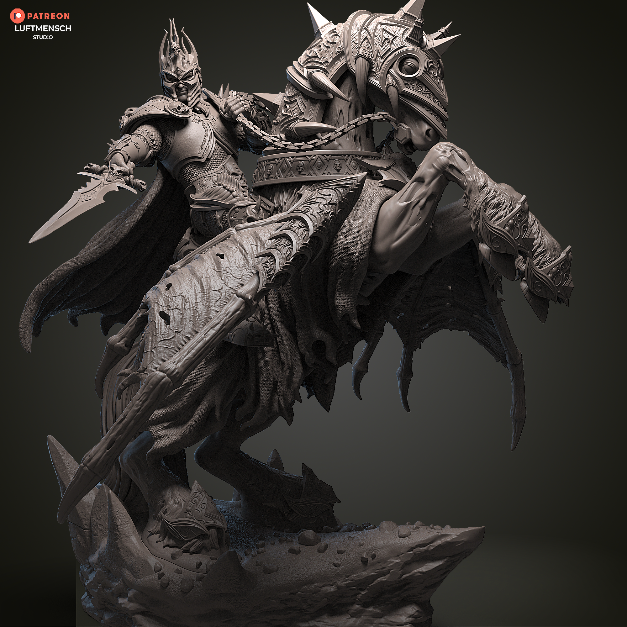 Invincible Lich King Arthas Luftmensch 3D STL