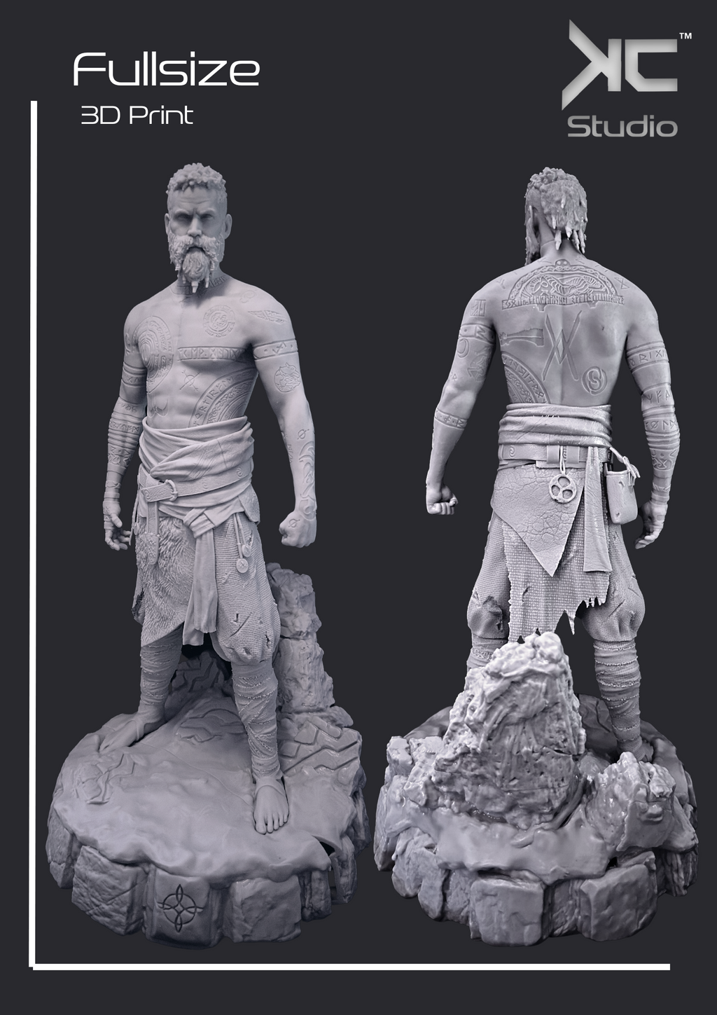 Baldur God of War 3D STL