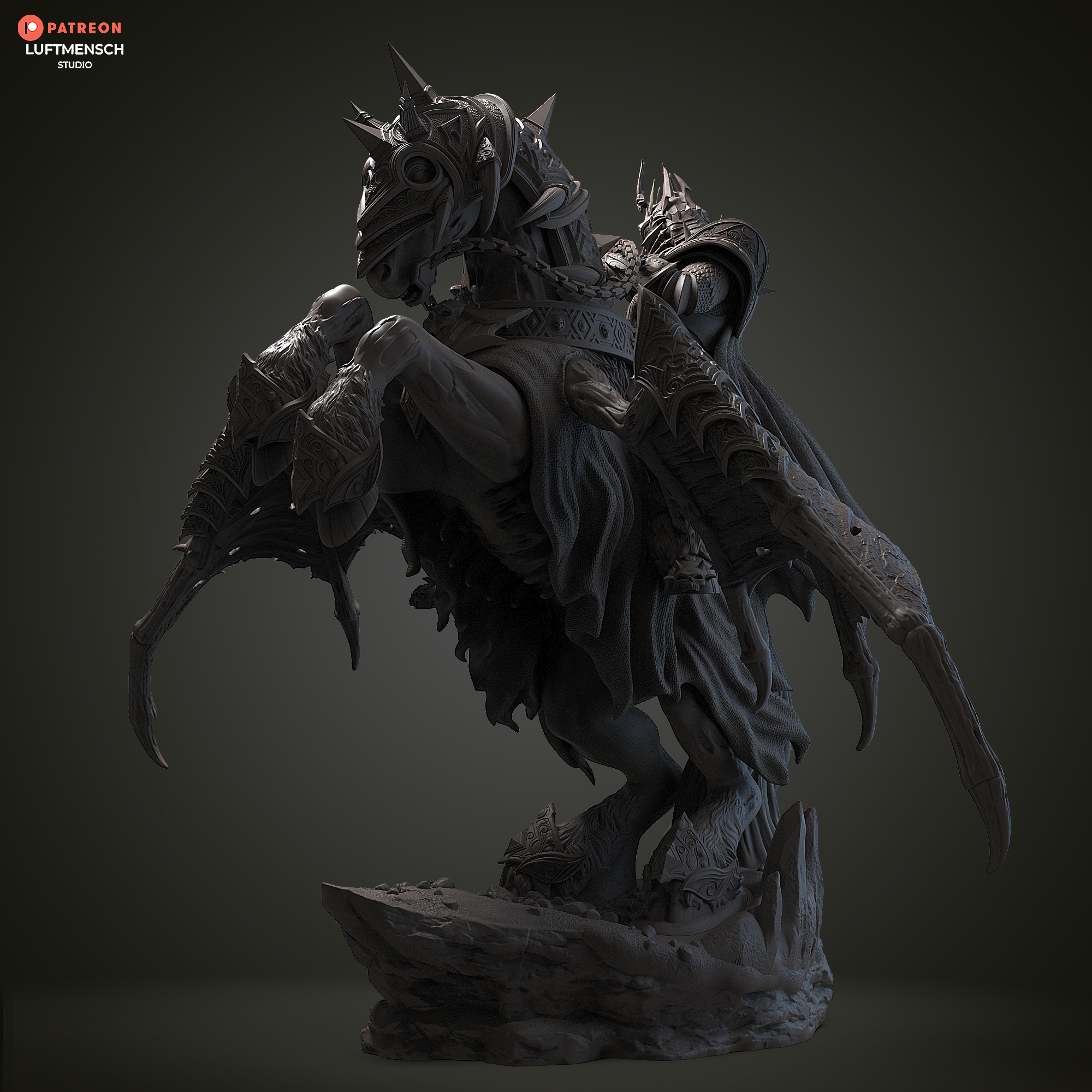 Invincible Lich King Arthas Luftmensch 3D STL