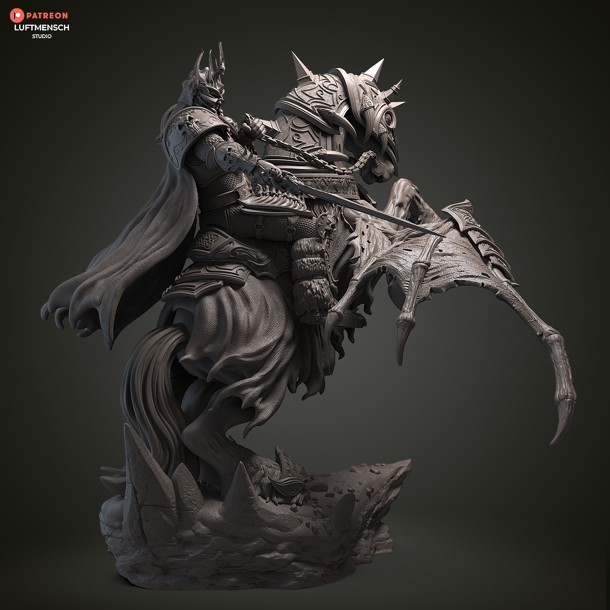 Invincible Lich King Arthas Luftmensch 3D STL