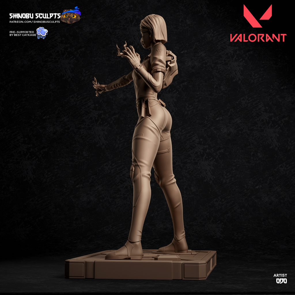 Viper Valorant Ajan Agent Figür 3D STL