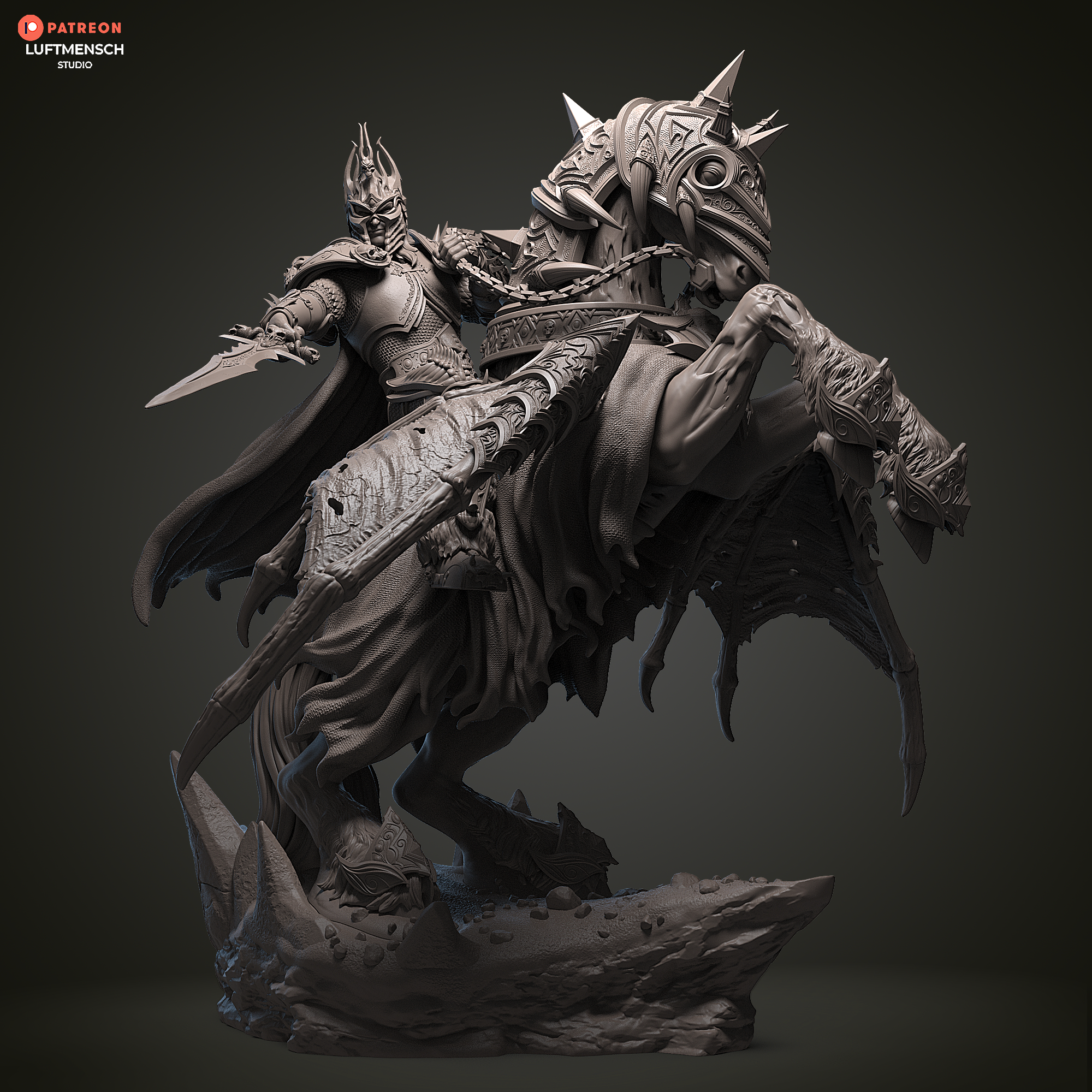 Invincible Lich King Arthas Luftmensch 3D STL