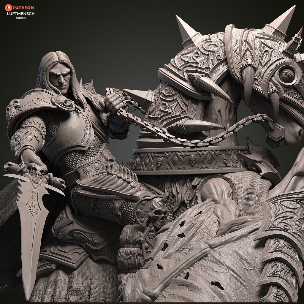 Invincible Lich King Arthas Luftmensch 3D STL