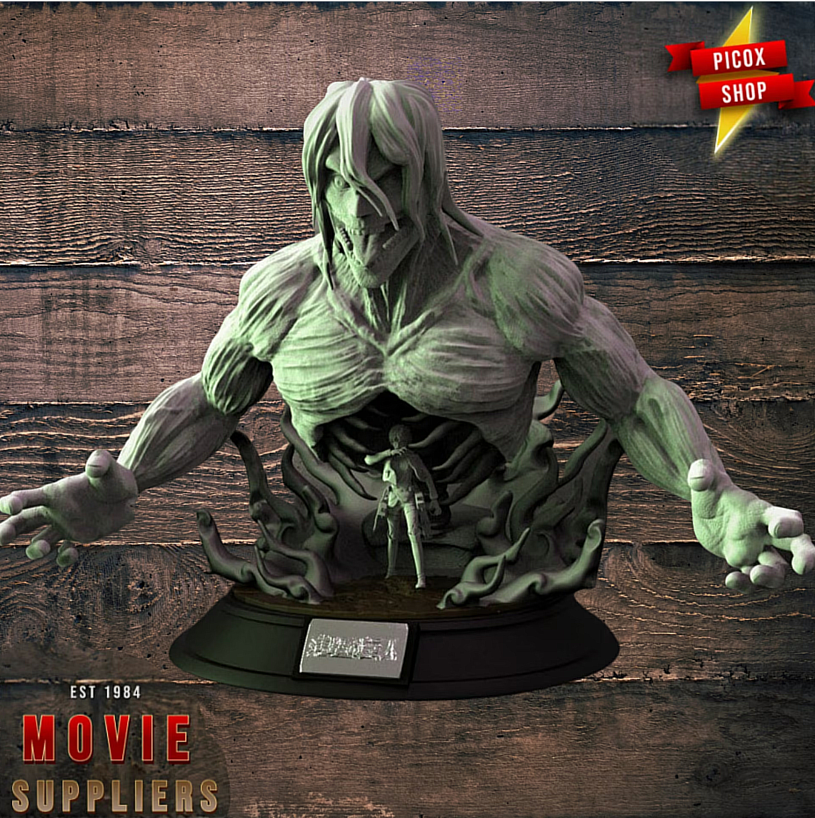 Titan Diorama Transformation Attack on Titan 3D STL
