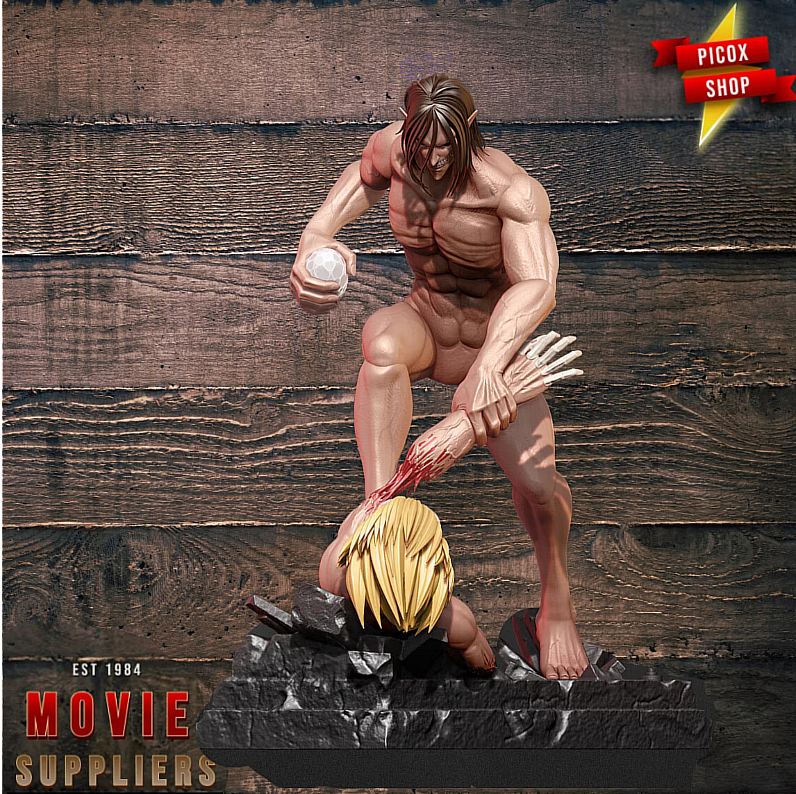 Attack titan vs Jaw titan Attack on Titan 3D STL