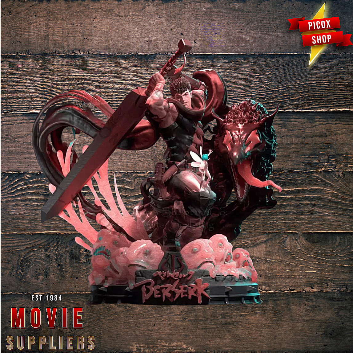 Berserk Guts v2 Anime 3D STL