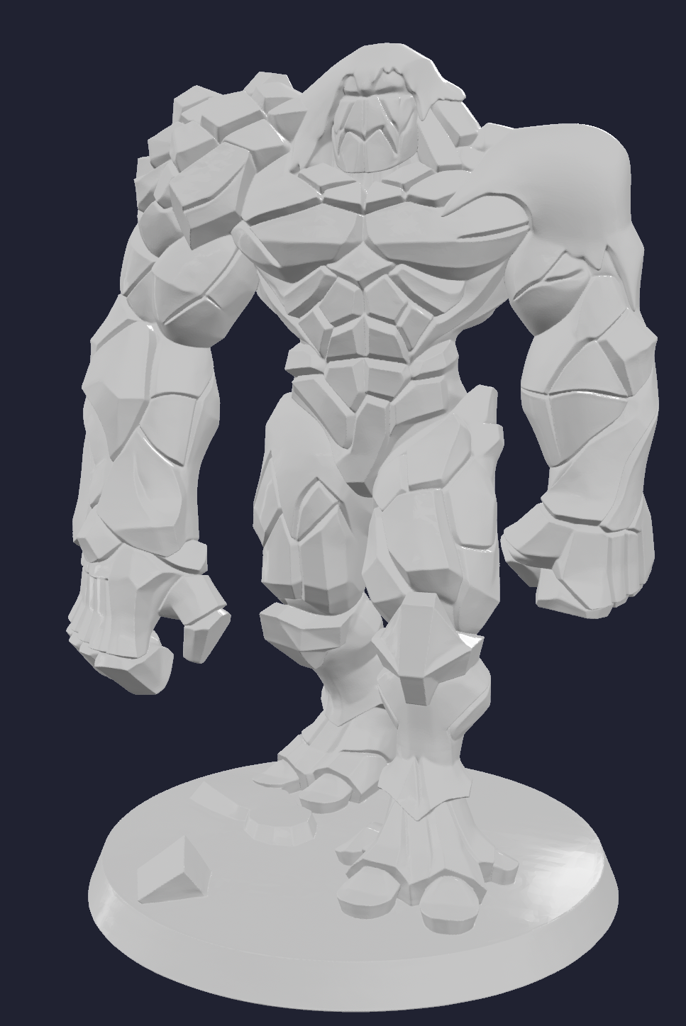 Stone Golem Knight online 3D STL