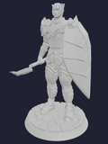 Rogue Assasin Shell set Shard Chitin Shield Knight Online 3D STL