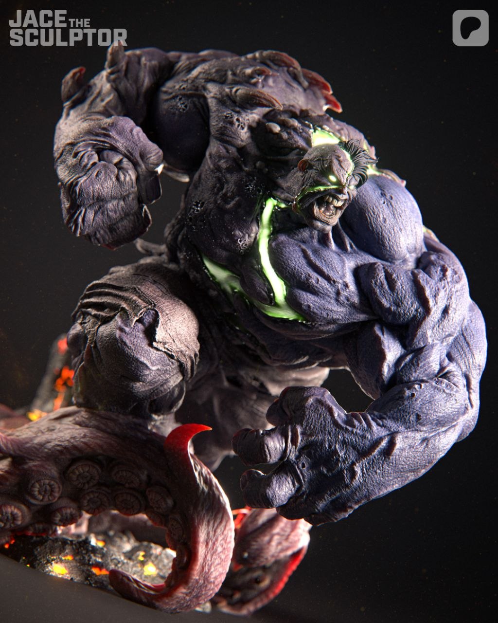 Infernal Hulk Jace Sculptor Marvel 3D STL