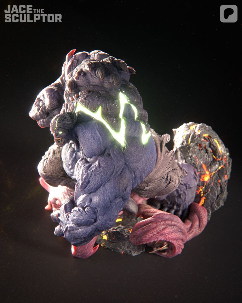 Infernal Hulk Jace Sculptor Marvel 3D STL