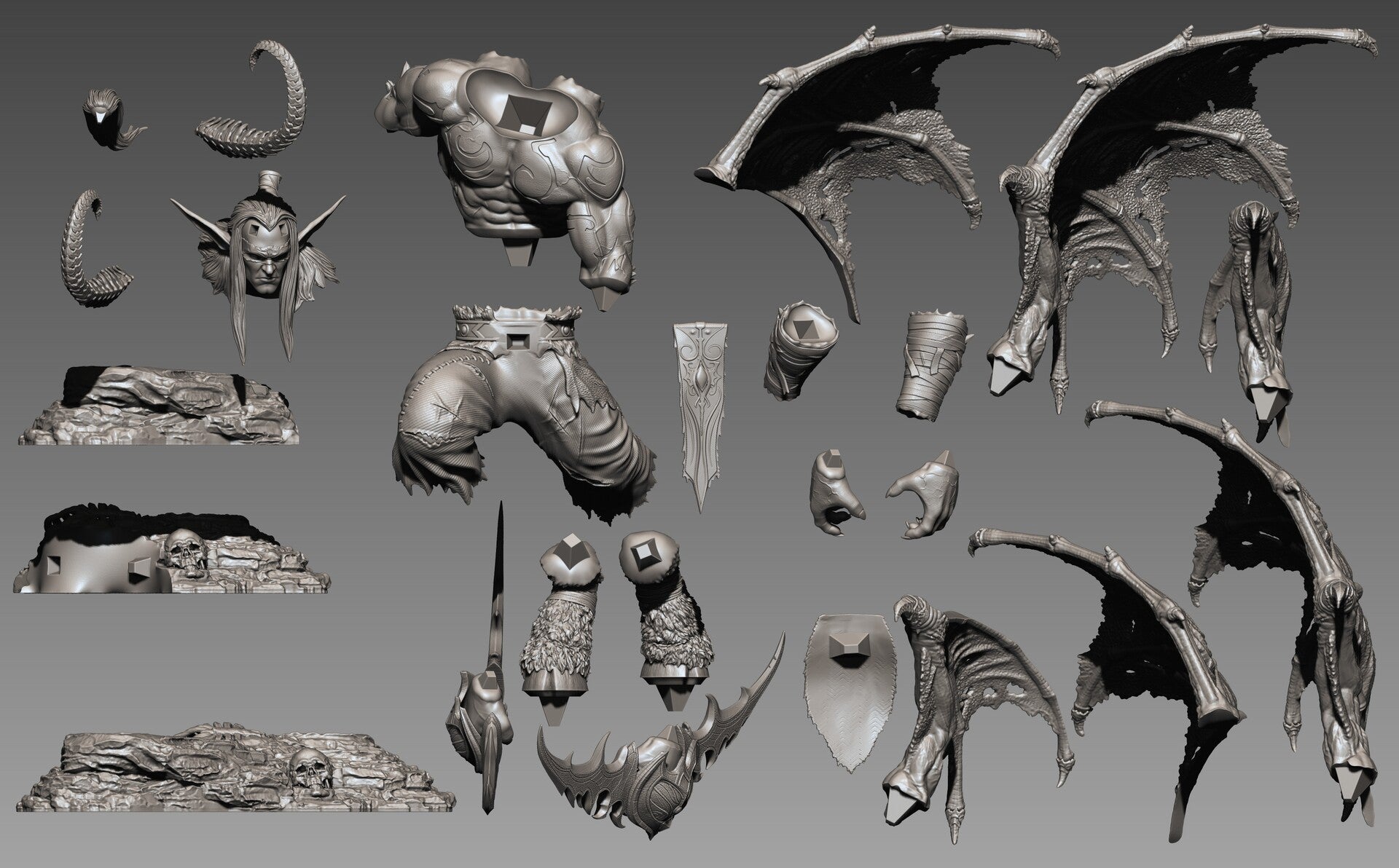 İllidan Stormrage World of Warcraft WoW Luftmensch 3D STL