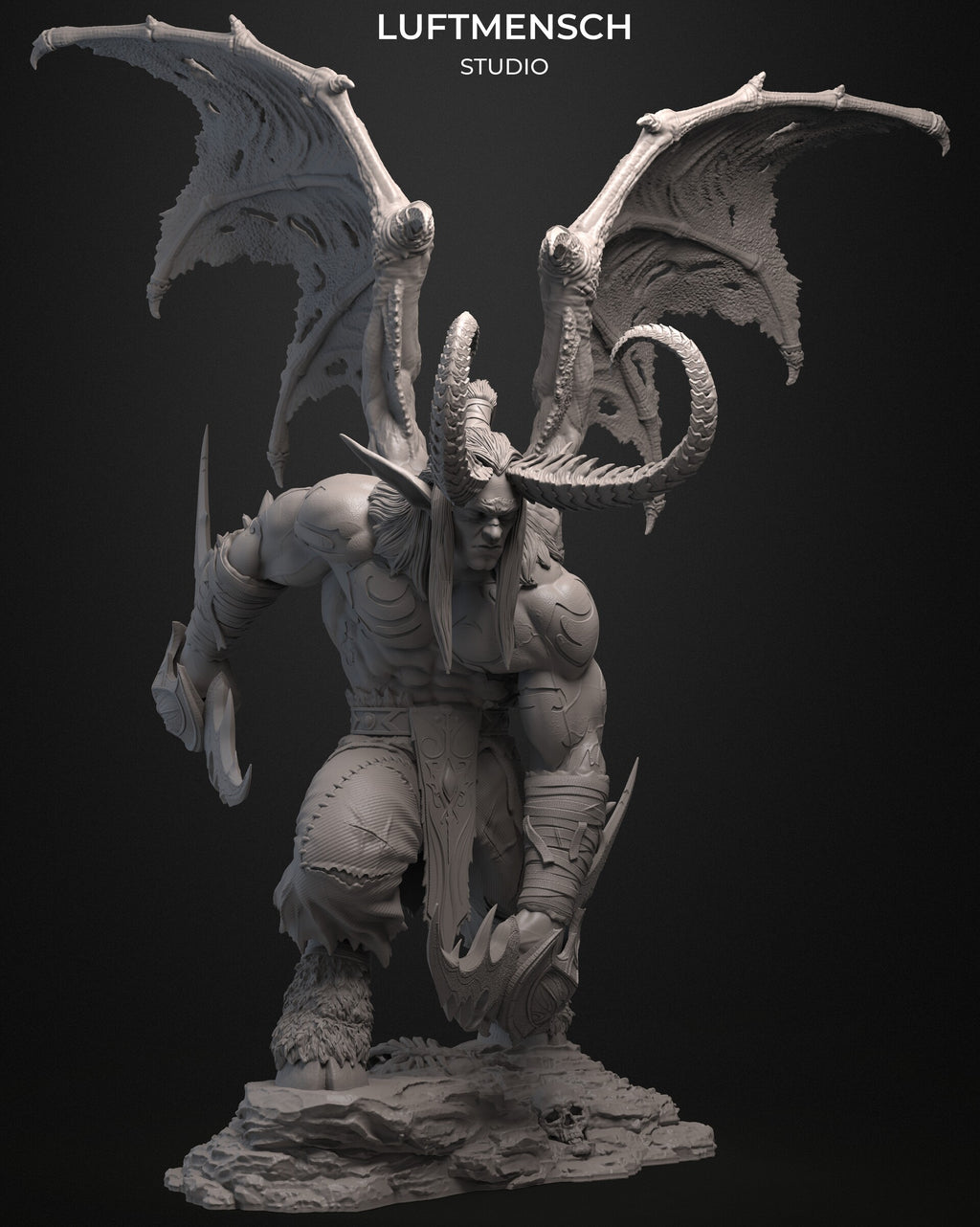 İllidan Stormrage World of Warcraft WoW Luftmensch 3D STL