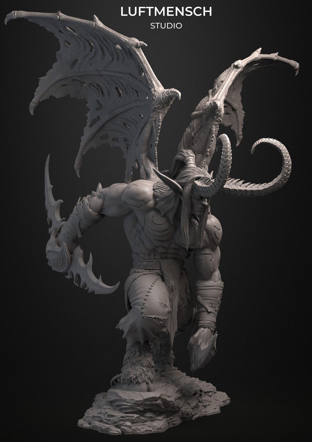 İllidan Stormrage World of Warcraft WoW Luftmensch 3D STL