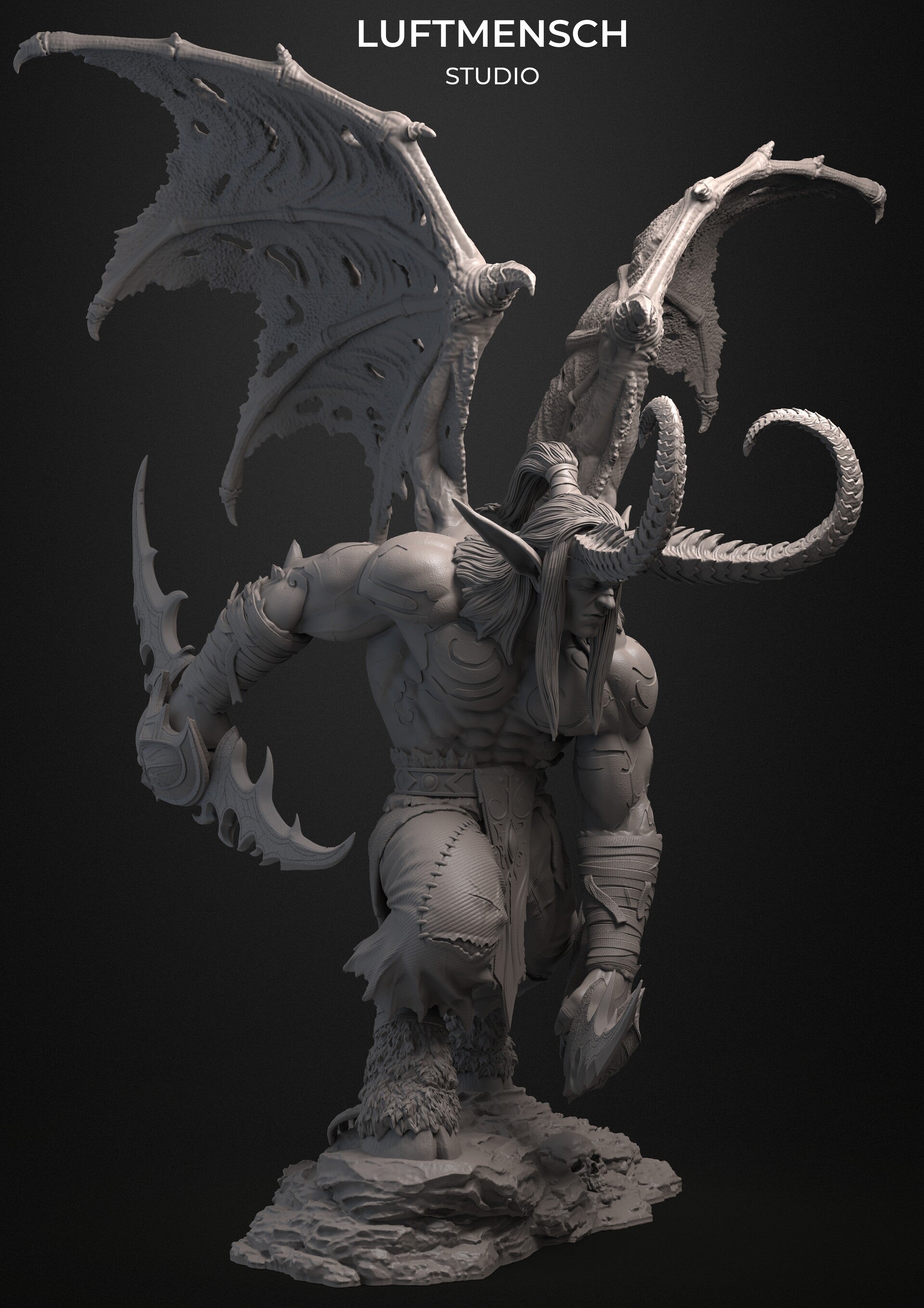 İllidan Stormrage World of Warcraft WoW Luftmensch 3D STL