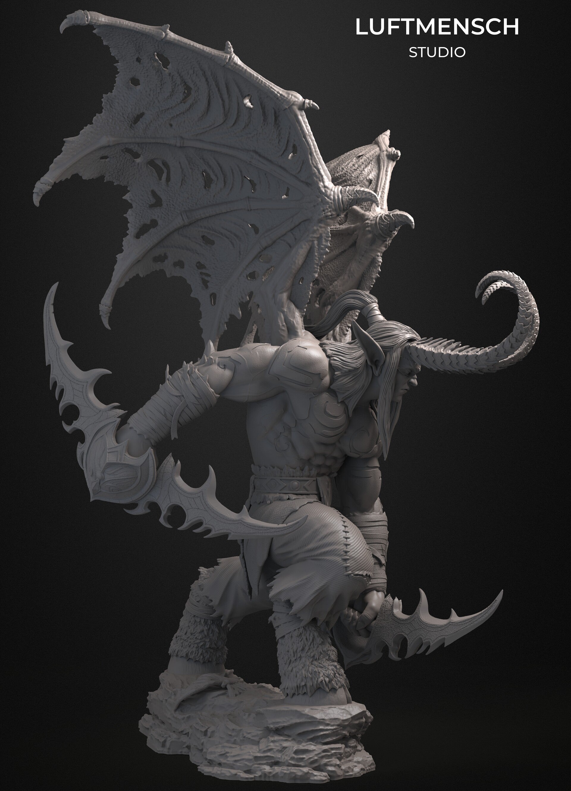 İllidan Stormrage World of Warcraft WoW Luftmensch 3D STL