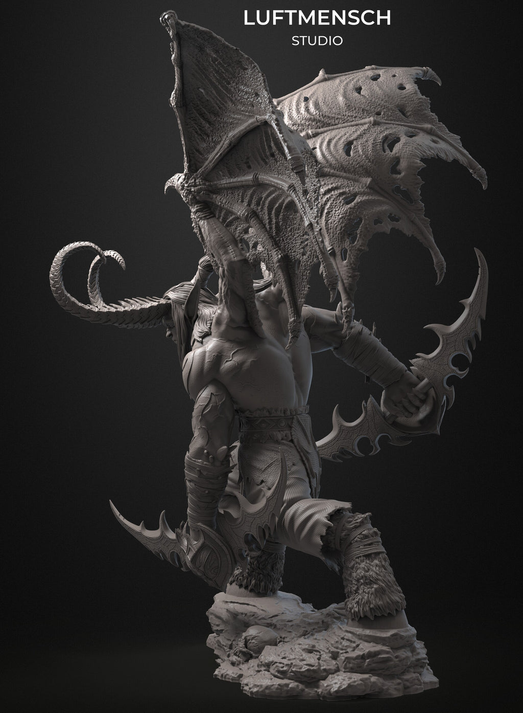 İllidan Stormrage World of Warcraft WoW Luftmensch 3D STL