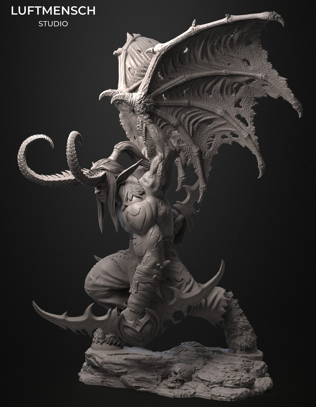 İllidan Stormrage World of Warcraft WoW Luftmensch 3D STL