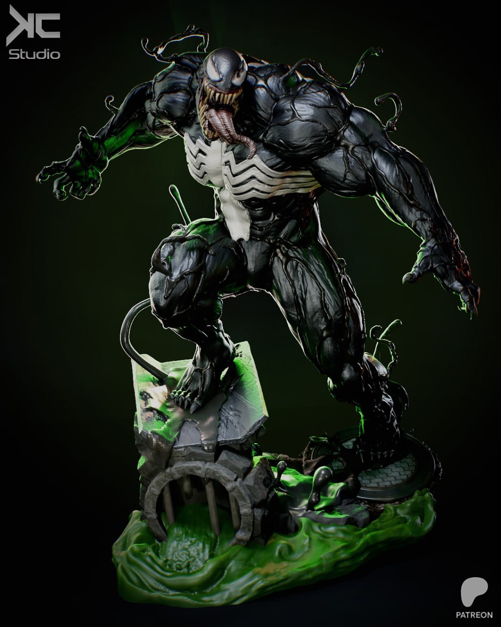 Symbiote Venom Spiderman 3D STL