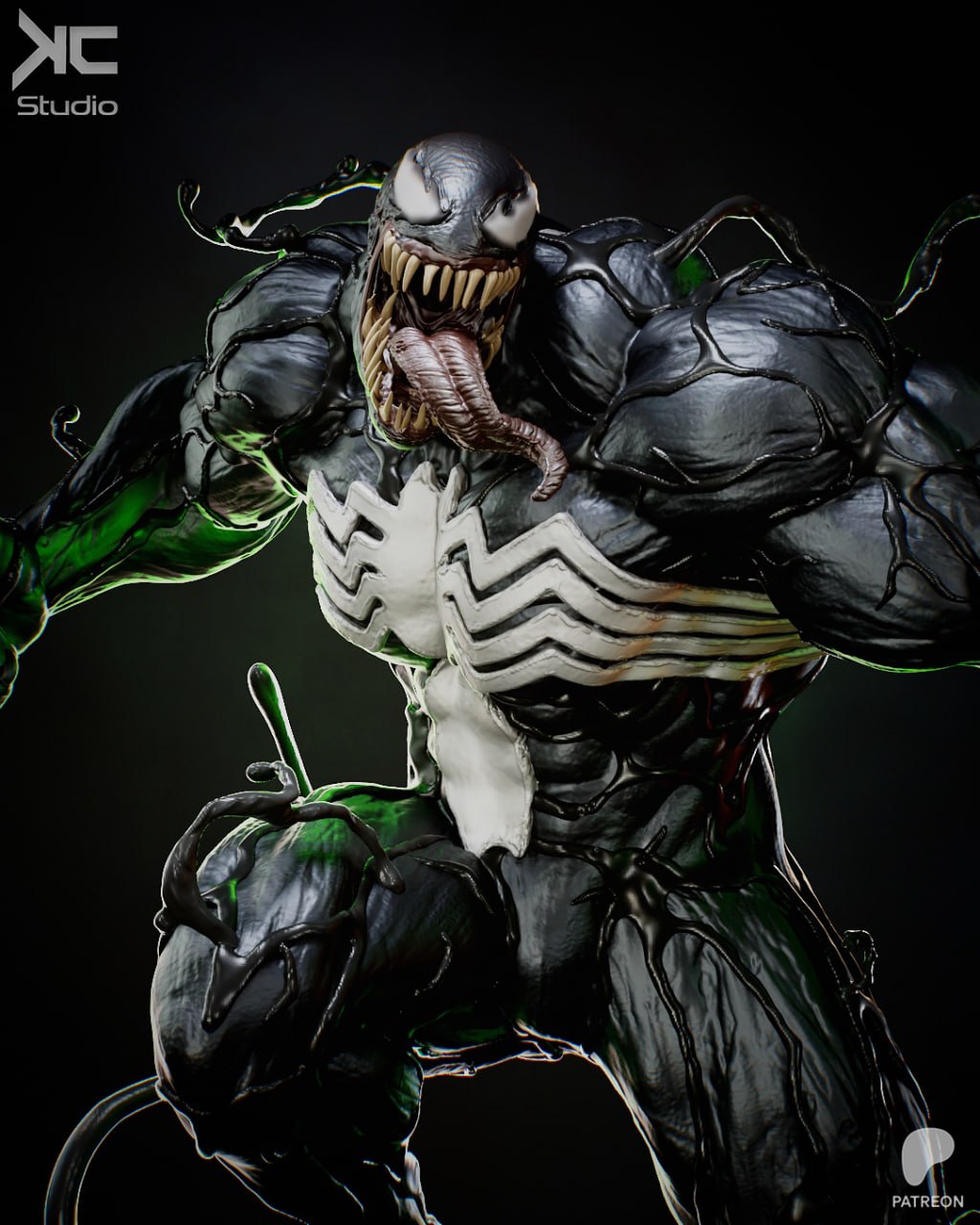 Symbiote Venom Spiderman 3D STL