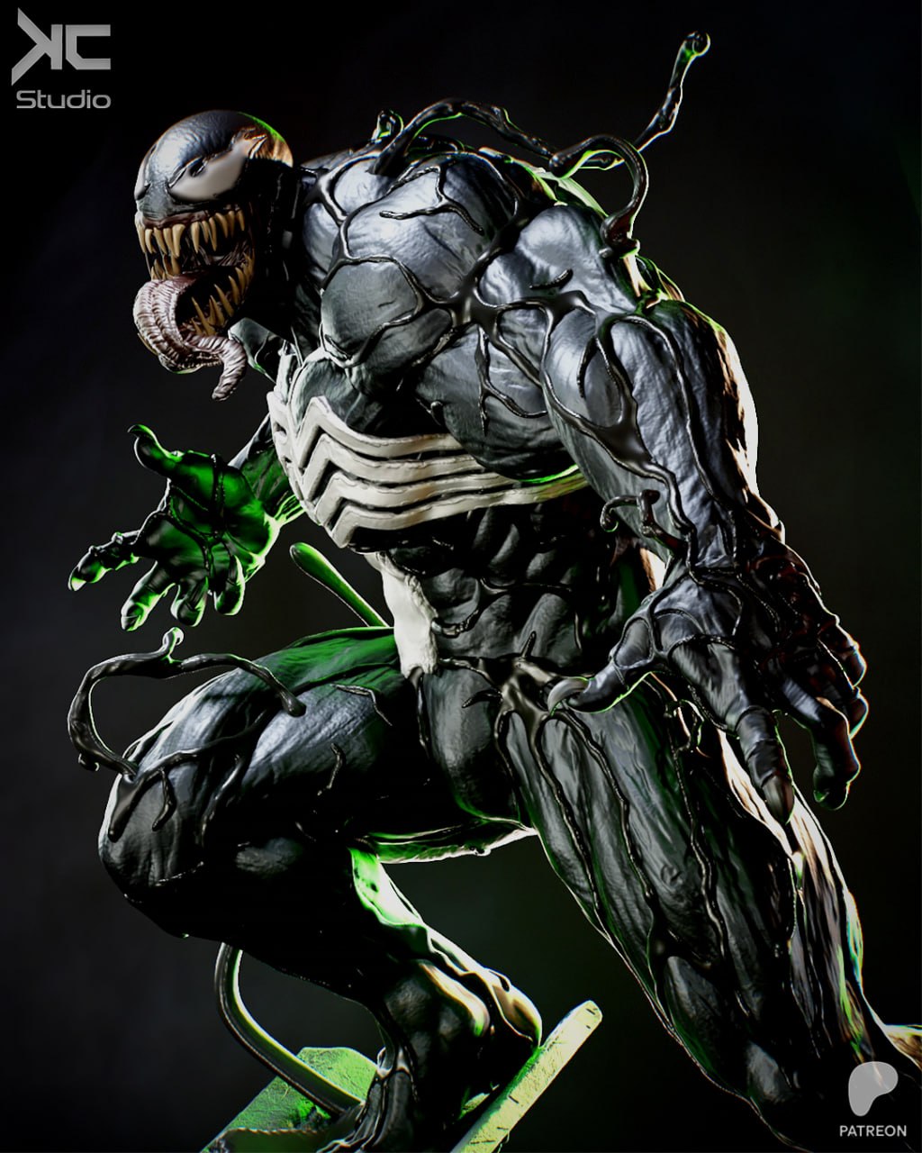 Symbiote Venom Spiderman 3D STL
