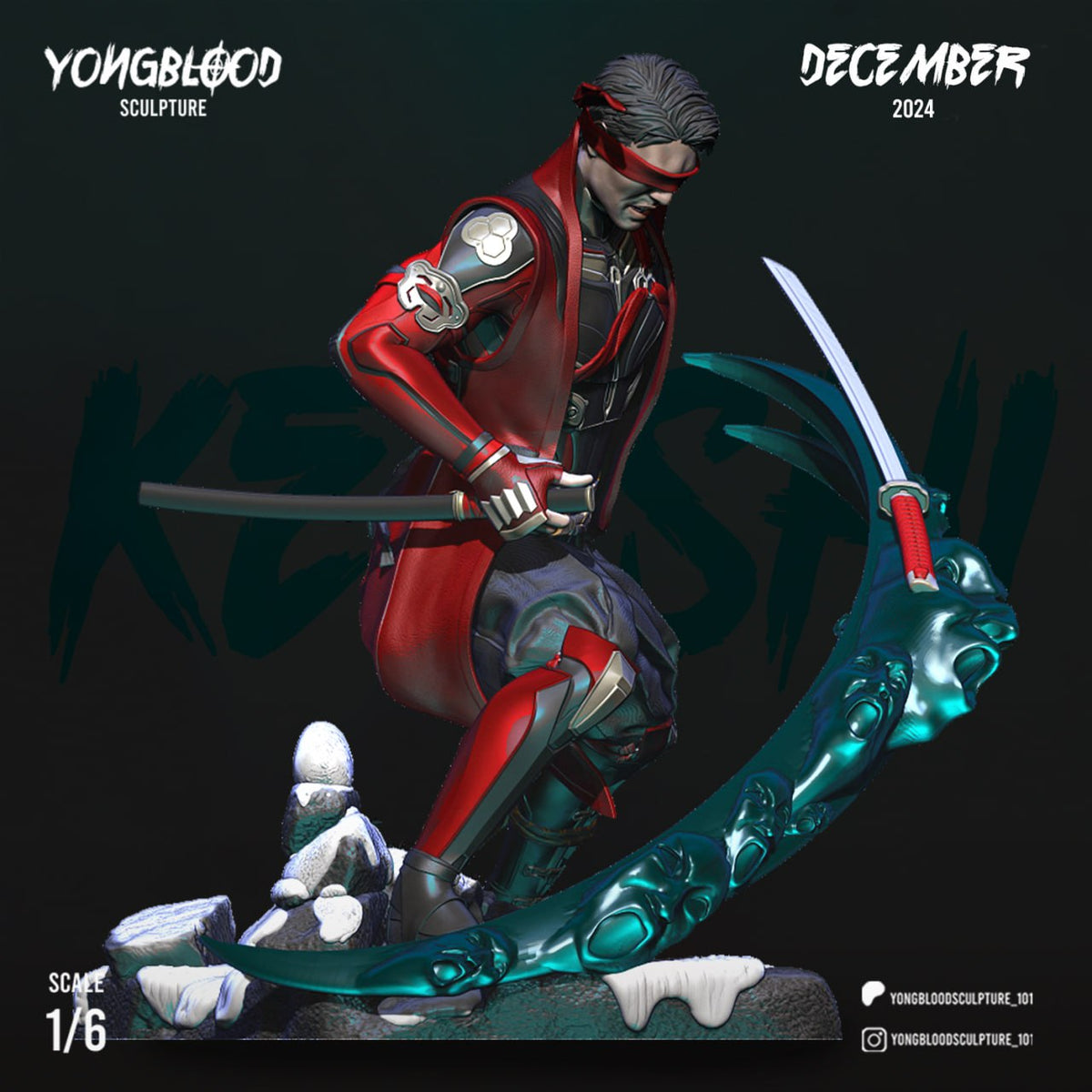 Kenshi Yongblood Mortal Kombat 3D STL