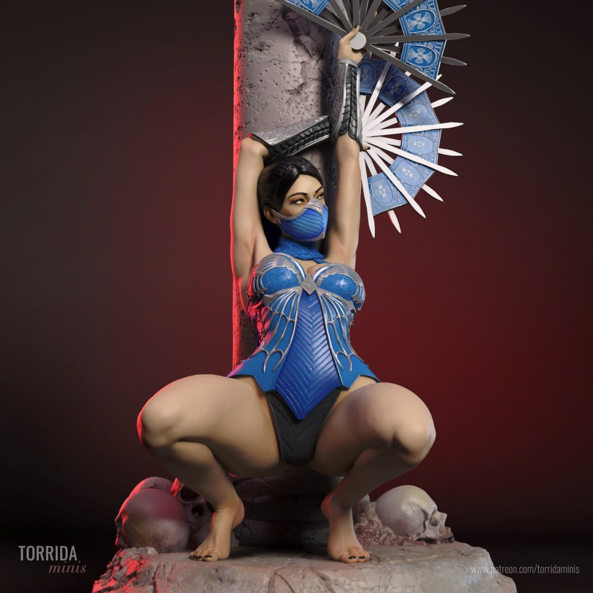Kitana Torrida Mortal Kombat 3D STL