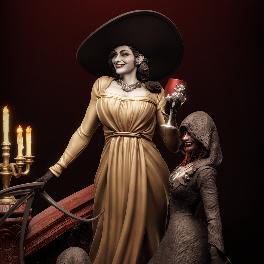 Dimitrescu Sisters Resident evil Cassandra Bela CA 3D STL