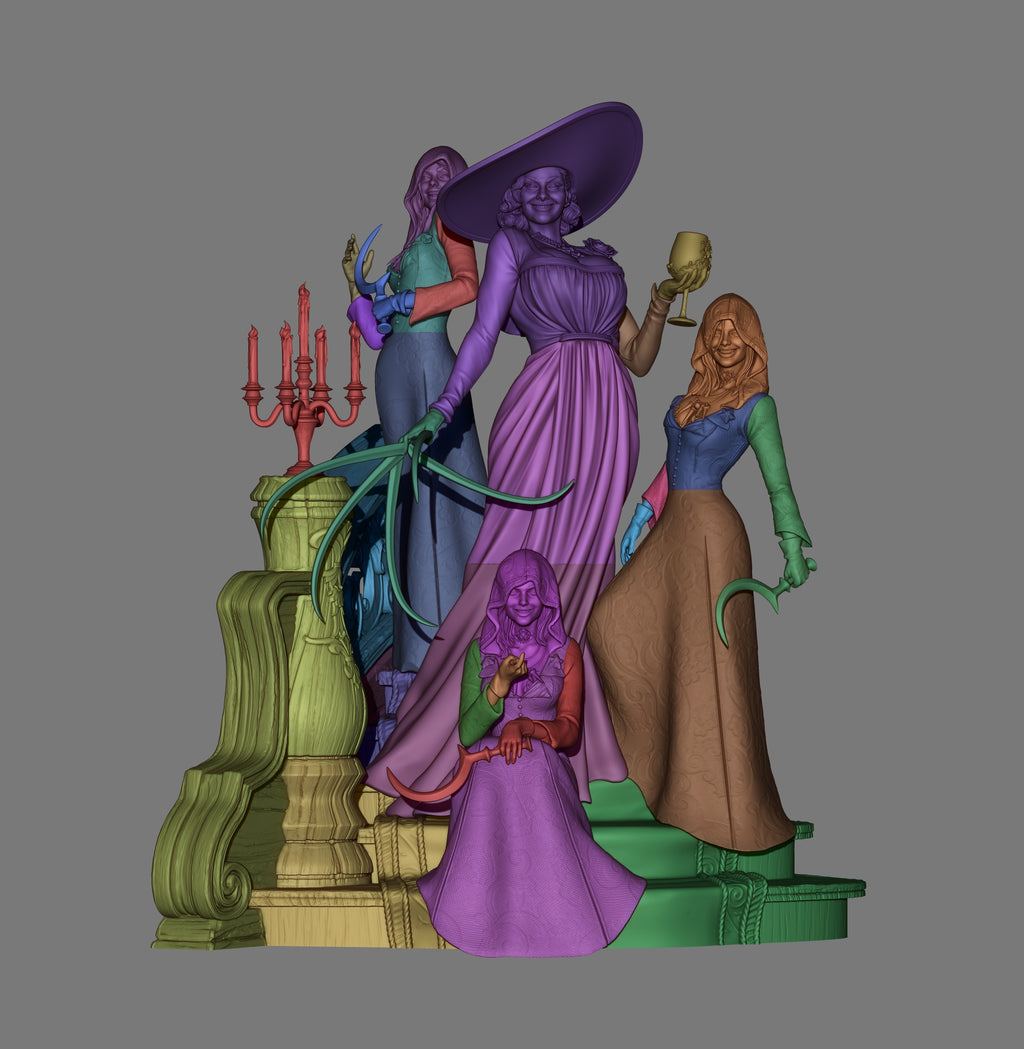 Dimitrescu Sisters Resident evil Cassandra Bela CA 3D STL