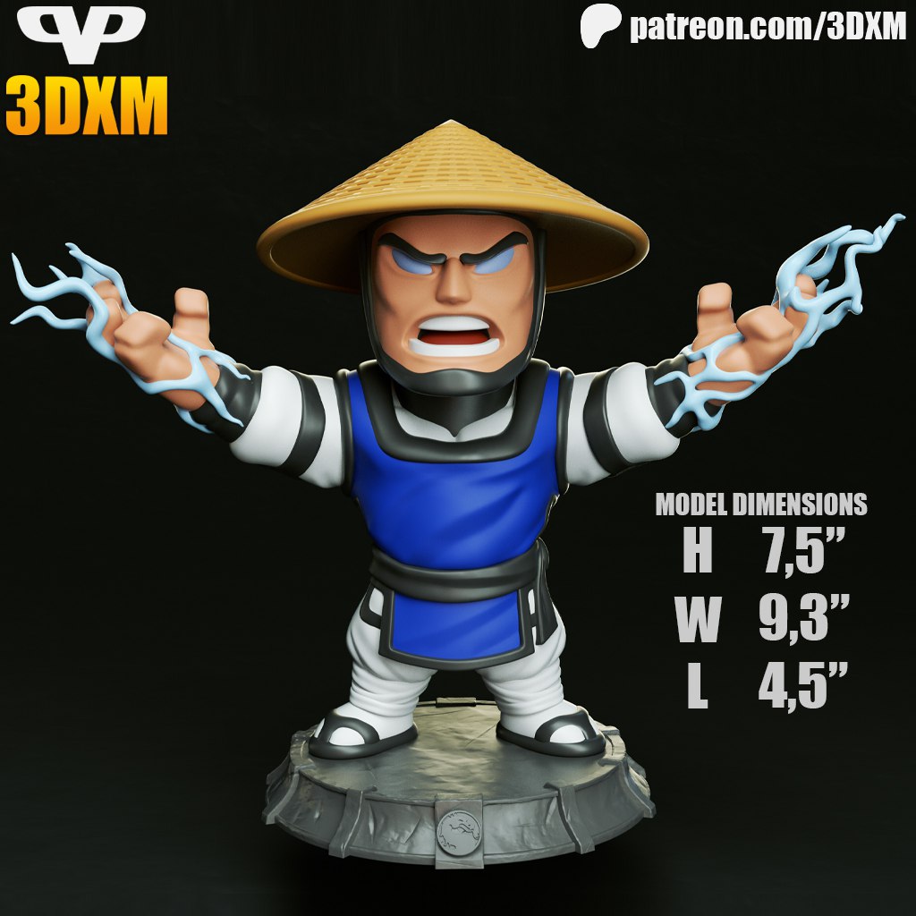 Lord Raiden Chibi Mortal Kombat 3D STL