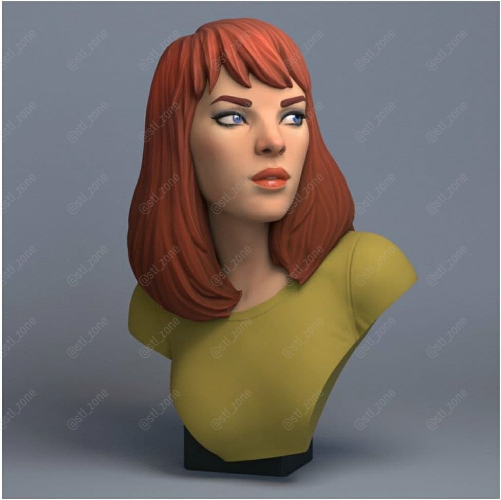 Mary Jane Statue Bust Marvel 3D STL