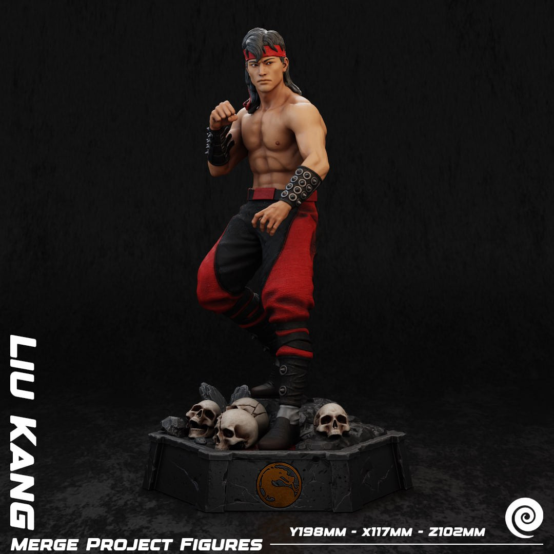 Liu Kang MergeProject Mortal Kombat 3D STL