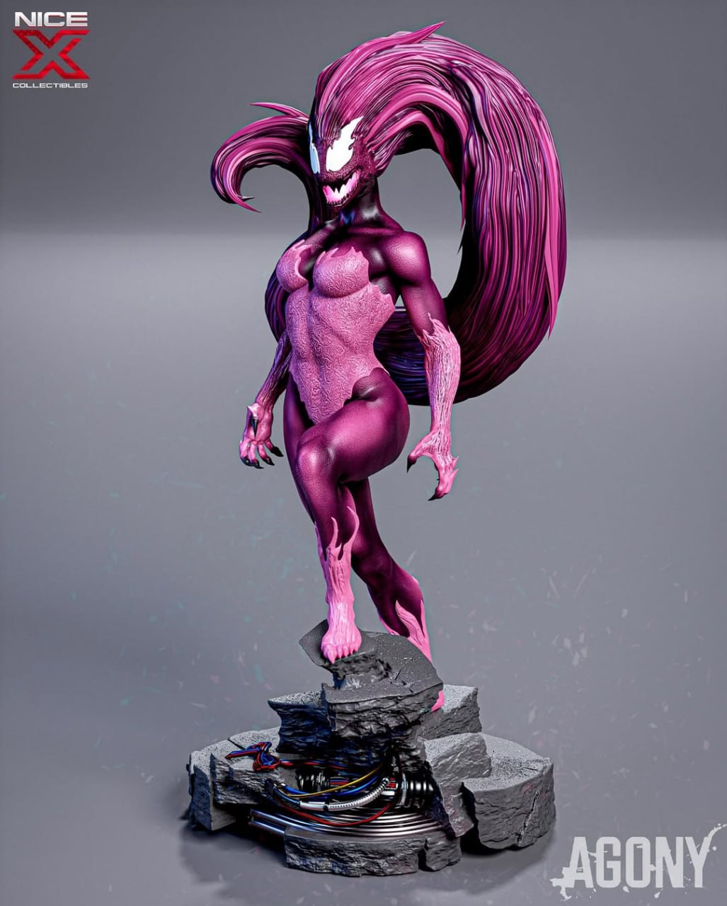 Agony Symbiote Carnage Spiderman Marvel 3D STL