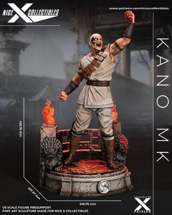 Kano Nice Collectibles Mortal Kombat 3D STL