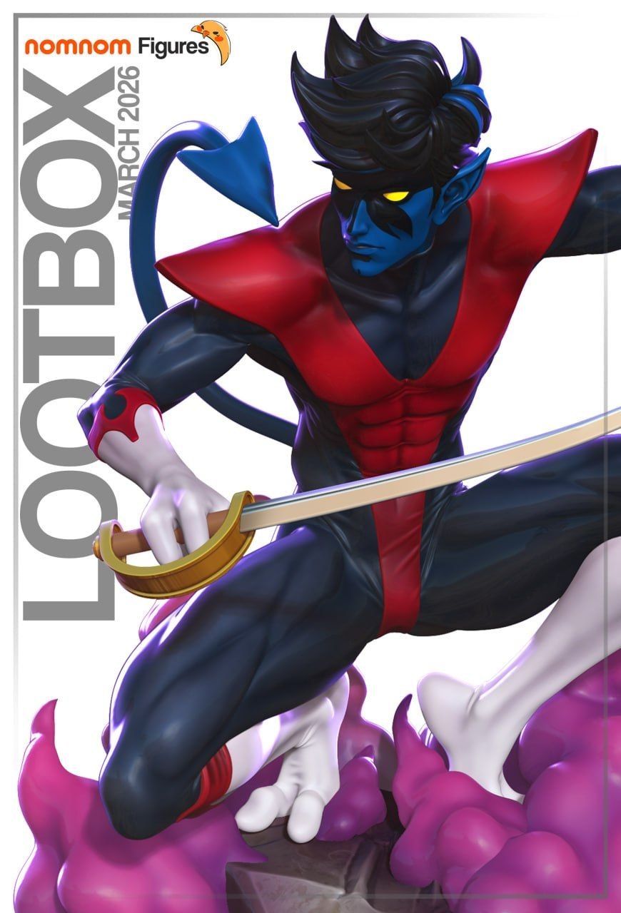 Nightcrawler Marvel Nomnom 3D STL