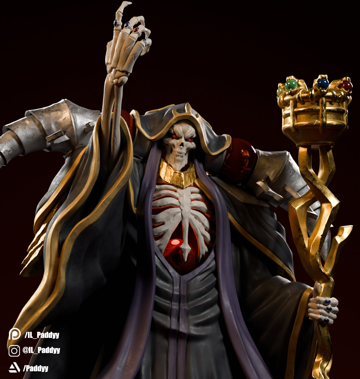 Ainz Ooal Gown Overlord STL