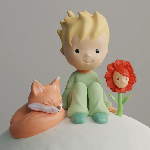 Küçük prens lamba Little prince 3D STL