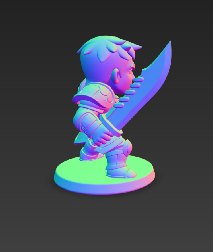Metin 2 Chibi Savaşçı 3D STL