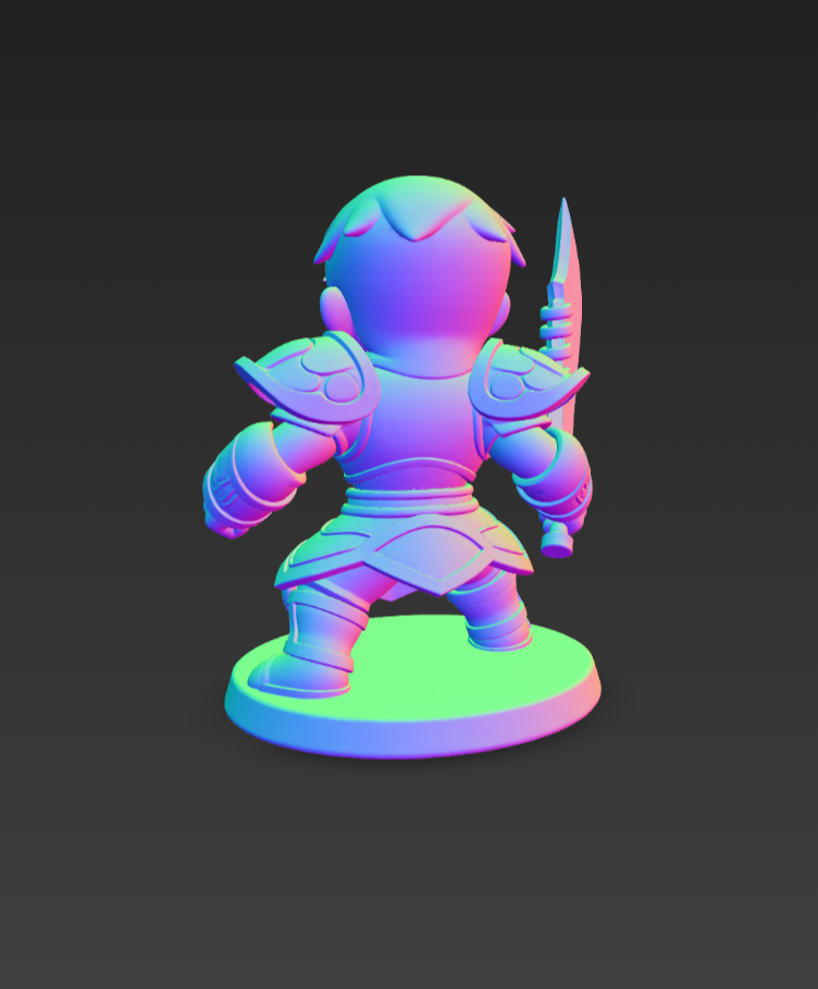 Metin 2 Chibi Savaşçı 3D STL