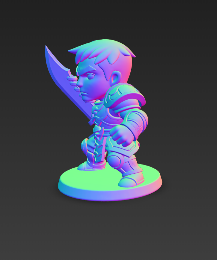 Metin 2 Chibi Savaşçı 3D STL