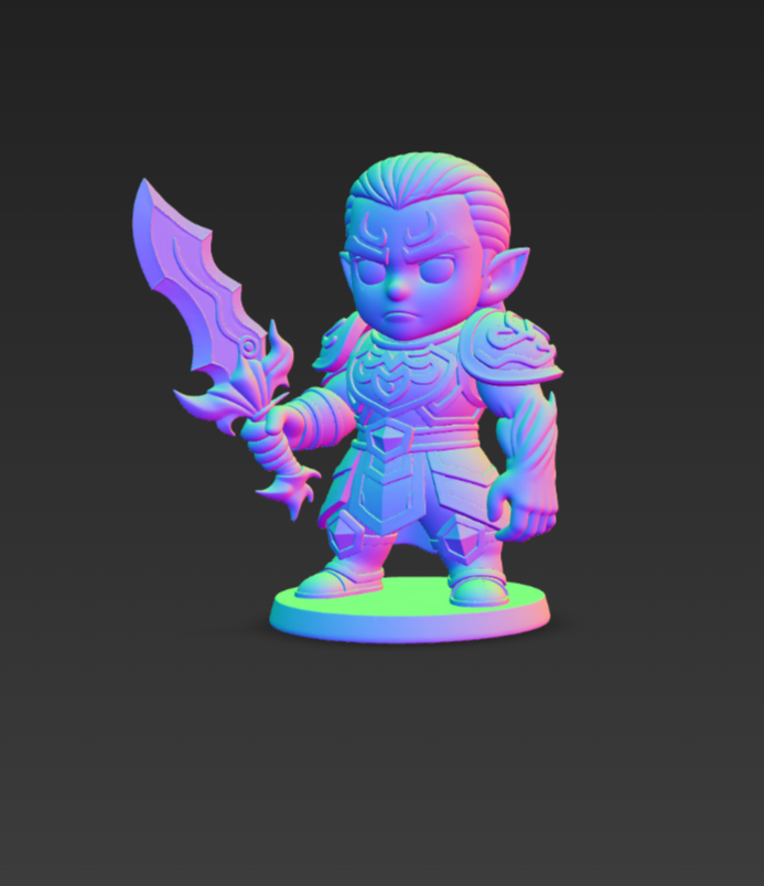 Metin2 chibi Sura 3D STL